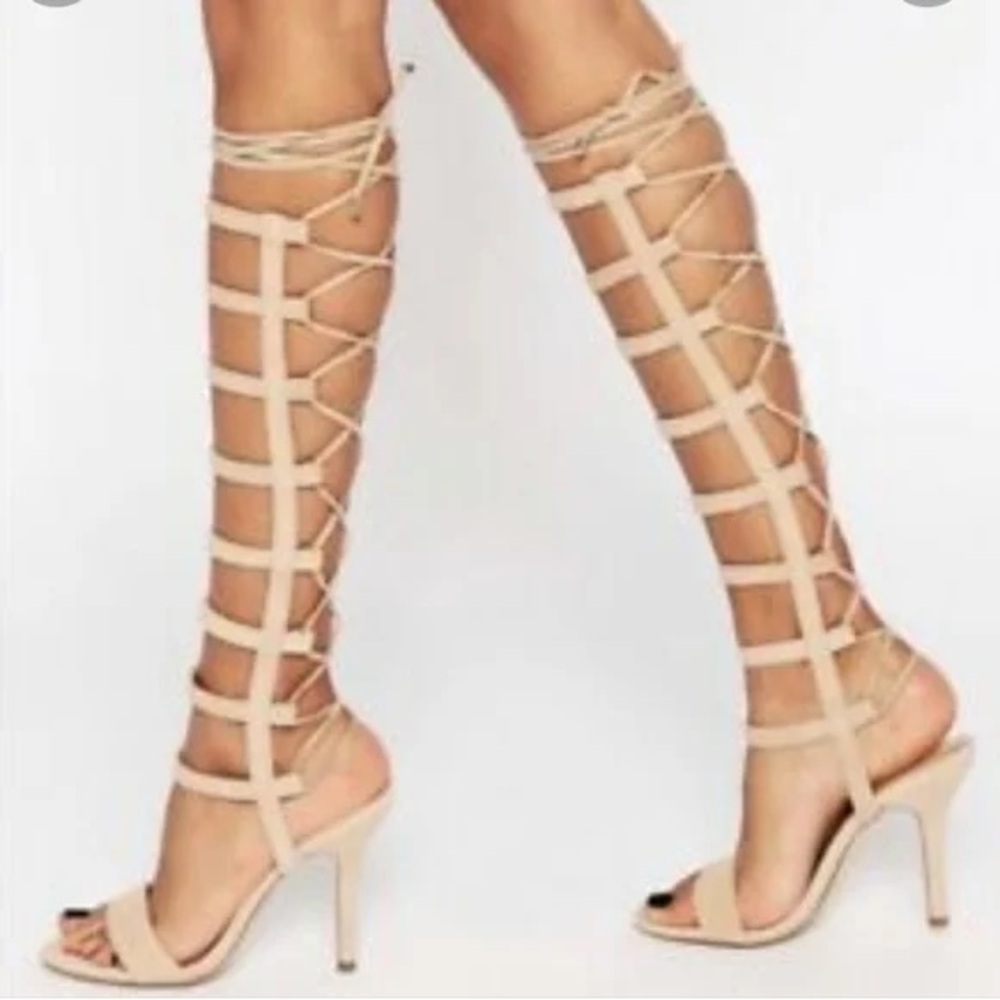 NIB Aldo Hastina gladiator sandals in nude